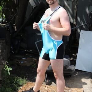 N2N Bodywear R21 Stealth Wrestling Singlet Turquoise M